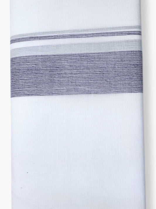Pure White Cotton Men's Double Dhoti