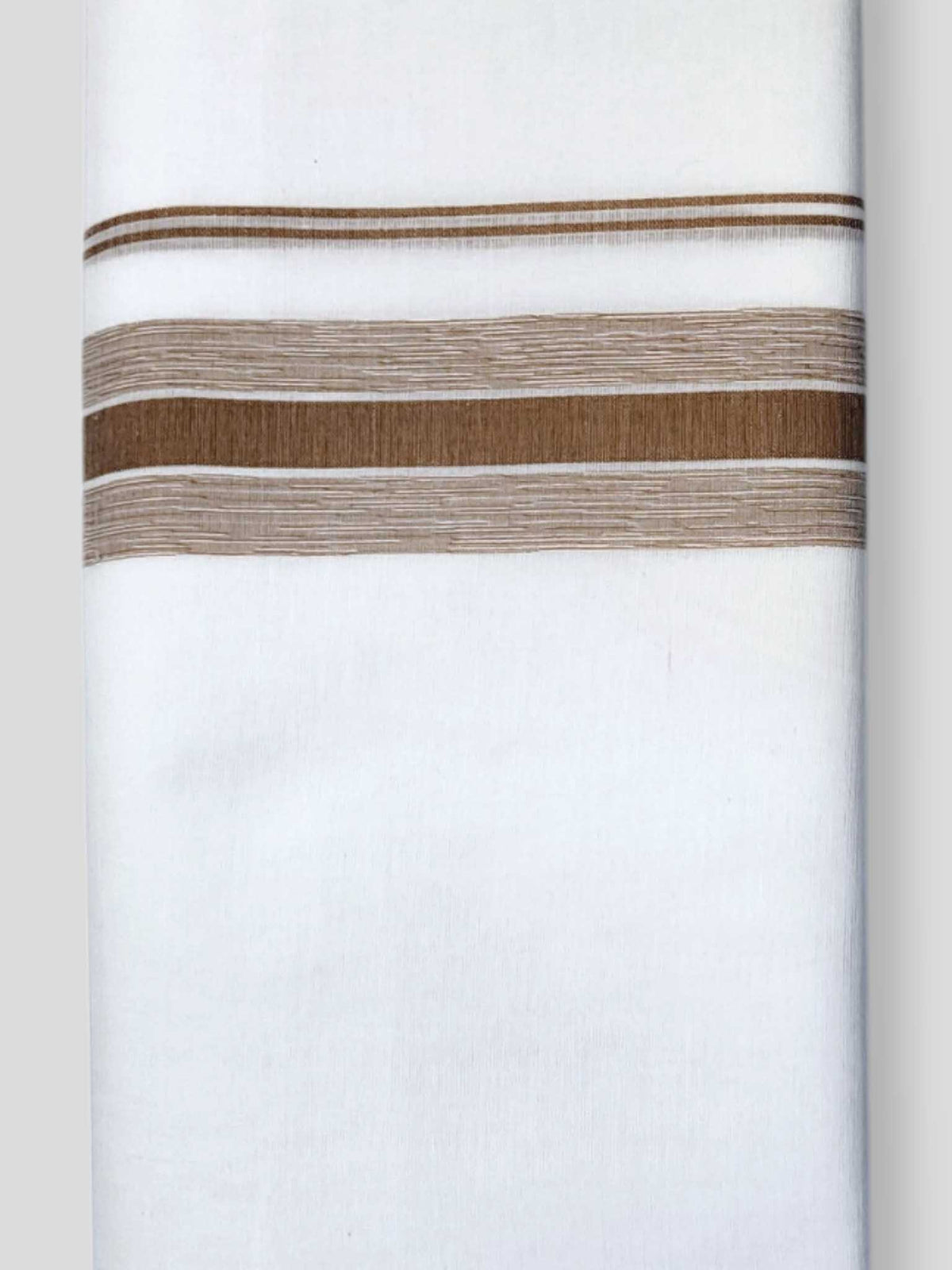 Pure White Cotton Men's Double Dhoti