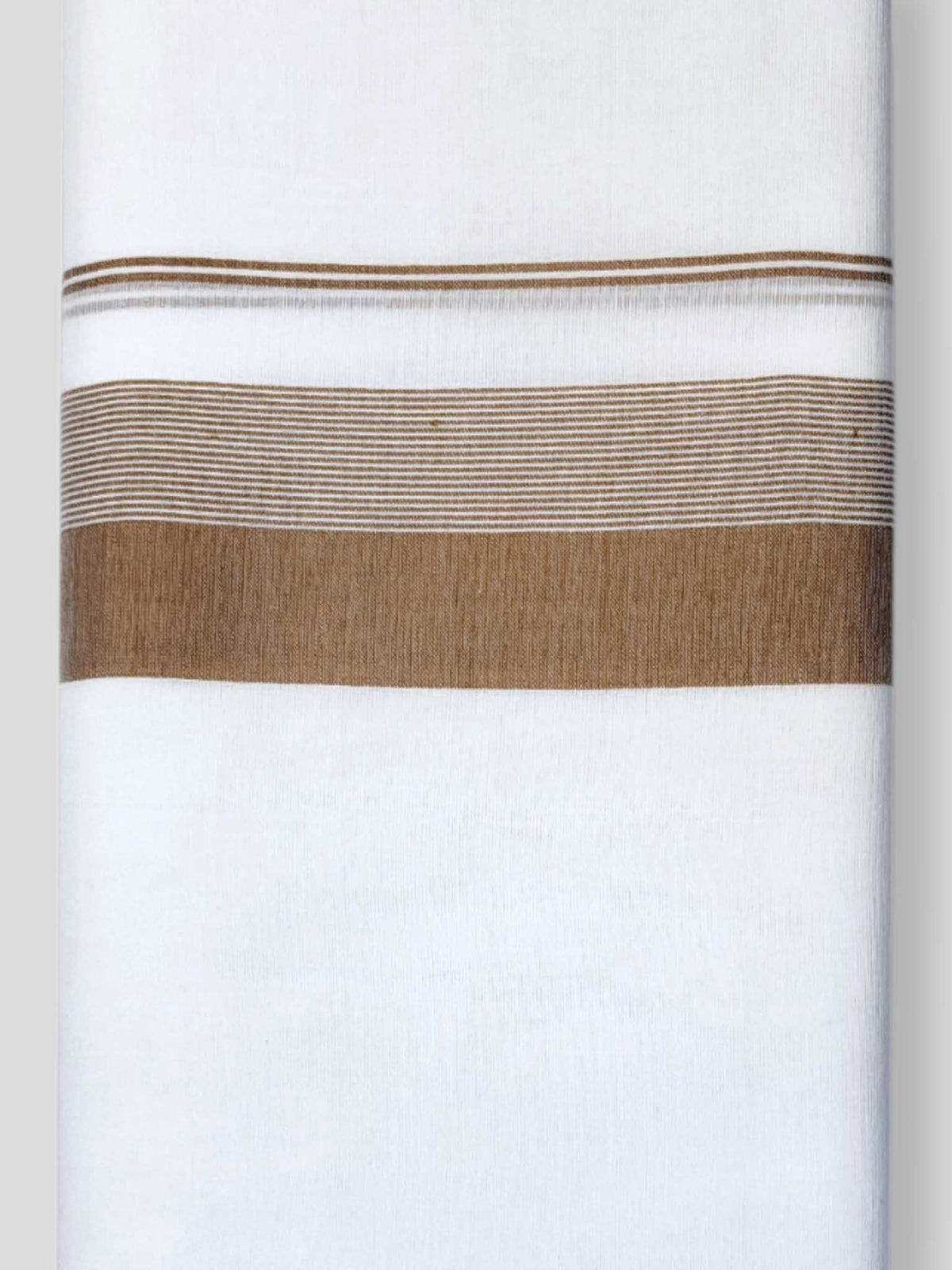 Pure White Cotton Men's Double Dhoti