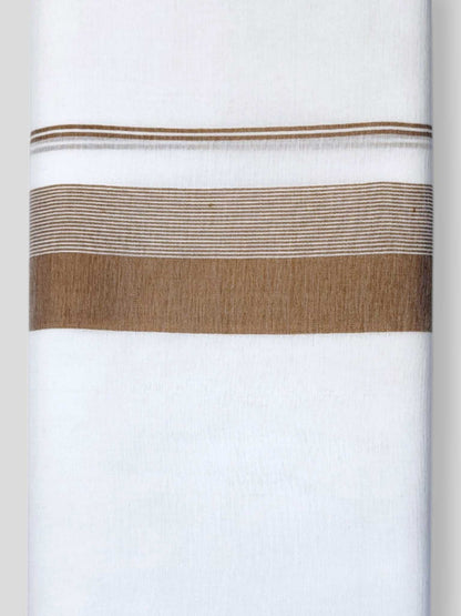 Pure White Cotton Men's Double Dhoti