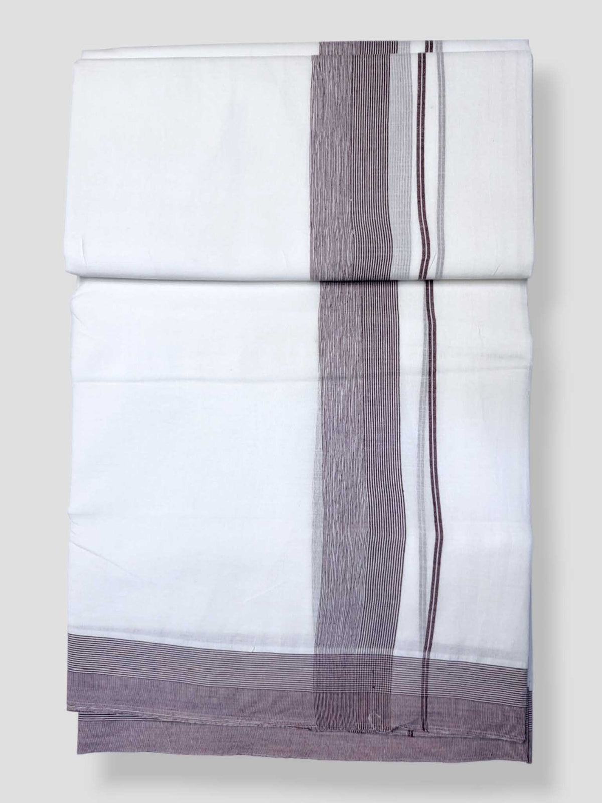 Pure White Cotton Men's Double Dhoti