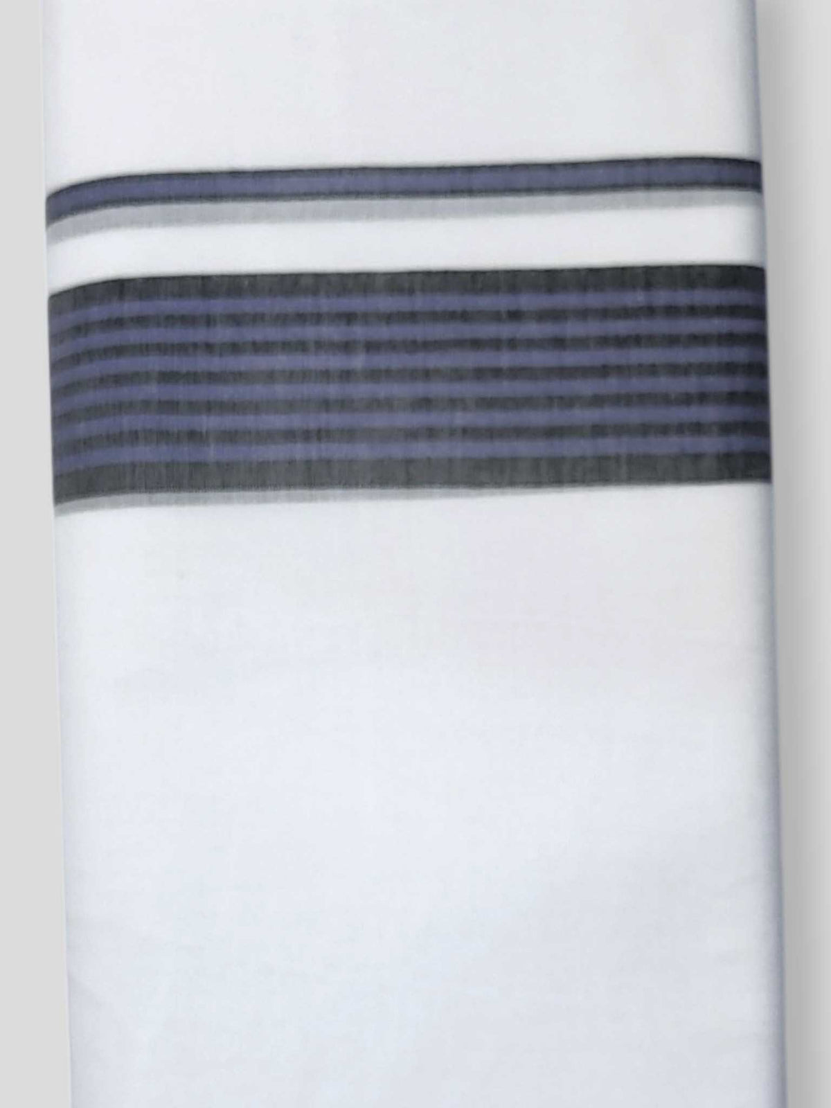 Pure White Cotton Men's Double Dhoti
