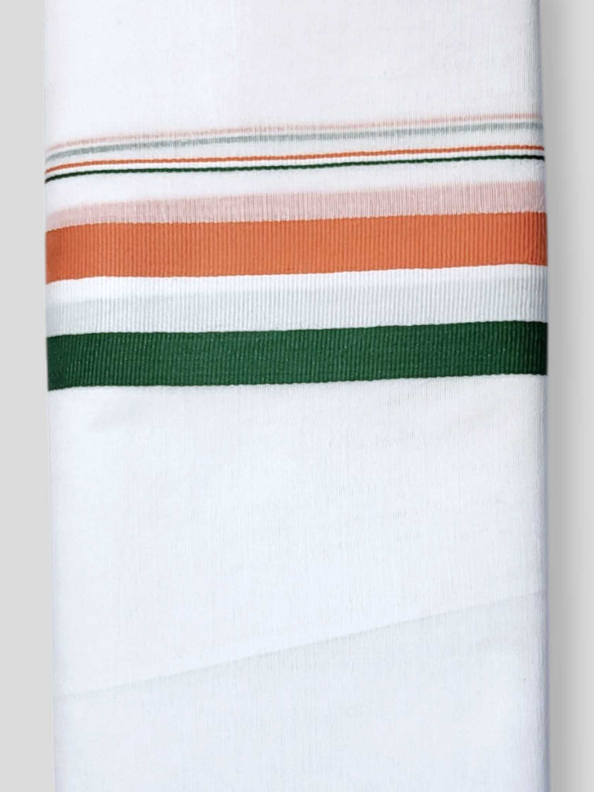 Pure White Cotton Men's Double Dhoti