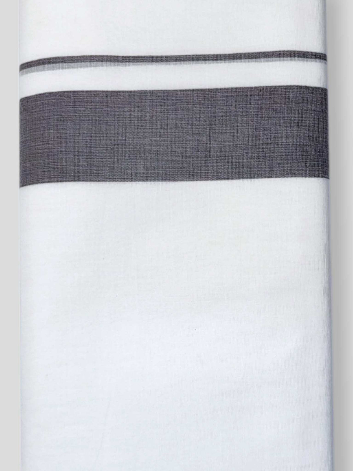 Pure White Cotton Men's Double Dhoti