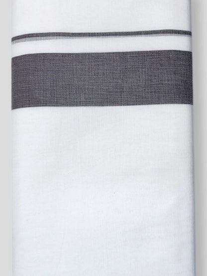 Pure White Cotton Men's Double Dhoti