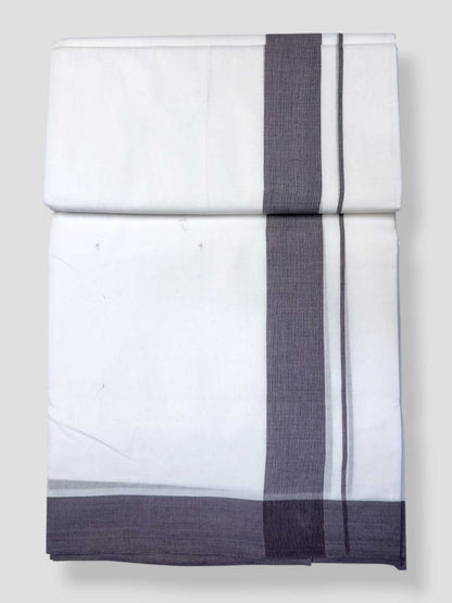 Pure White Cotton Men's Double Dhoti