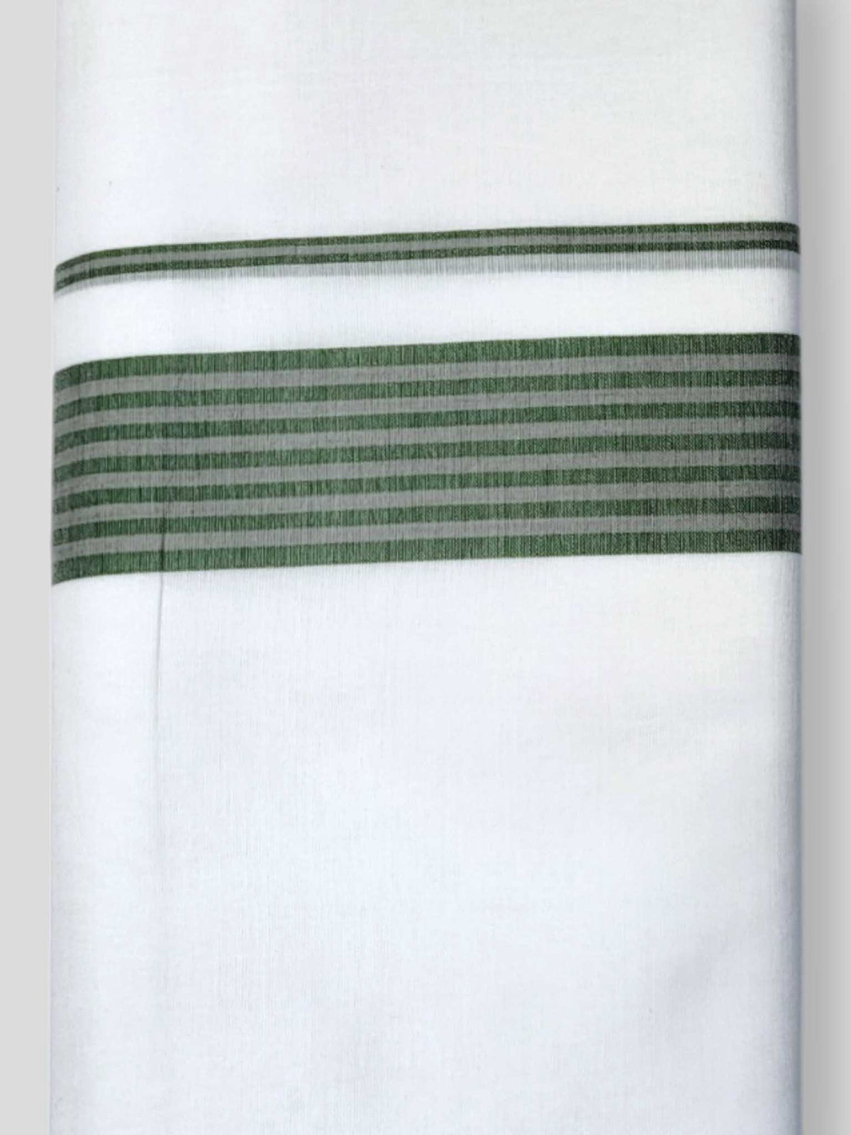 Pure White Cotton Men's Double Dhoti