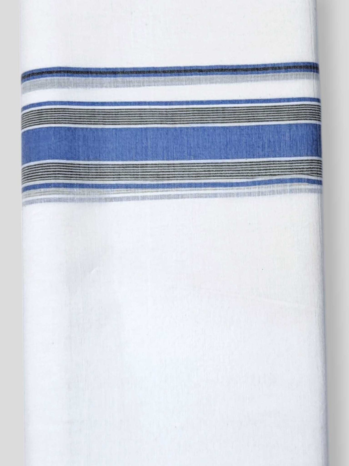 Pure White Cotton Men's Double Dhoti