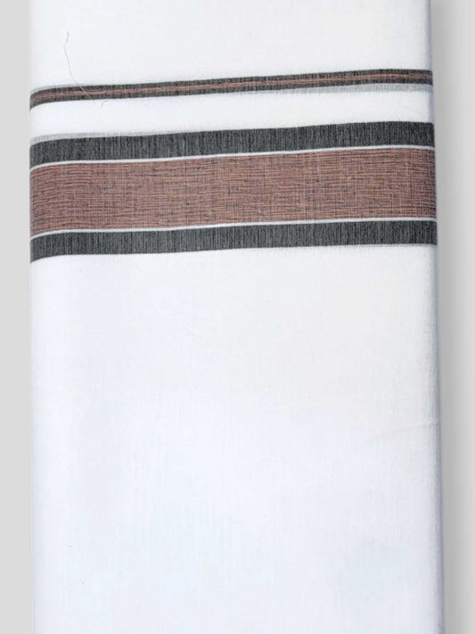 Pure White Cotton Men's Double Dhoti