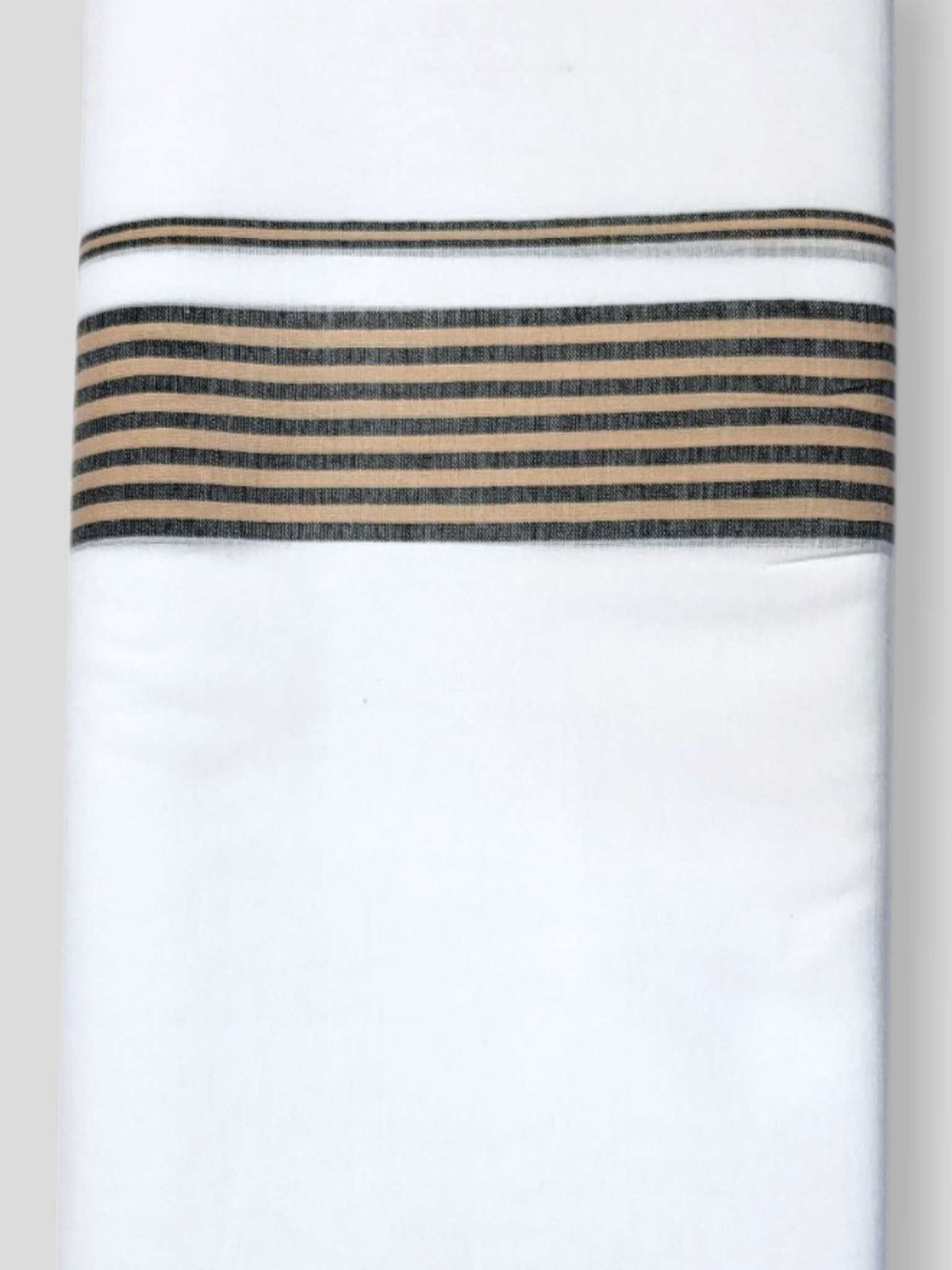 Pure White Cotton Men's Double Dhoti