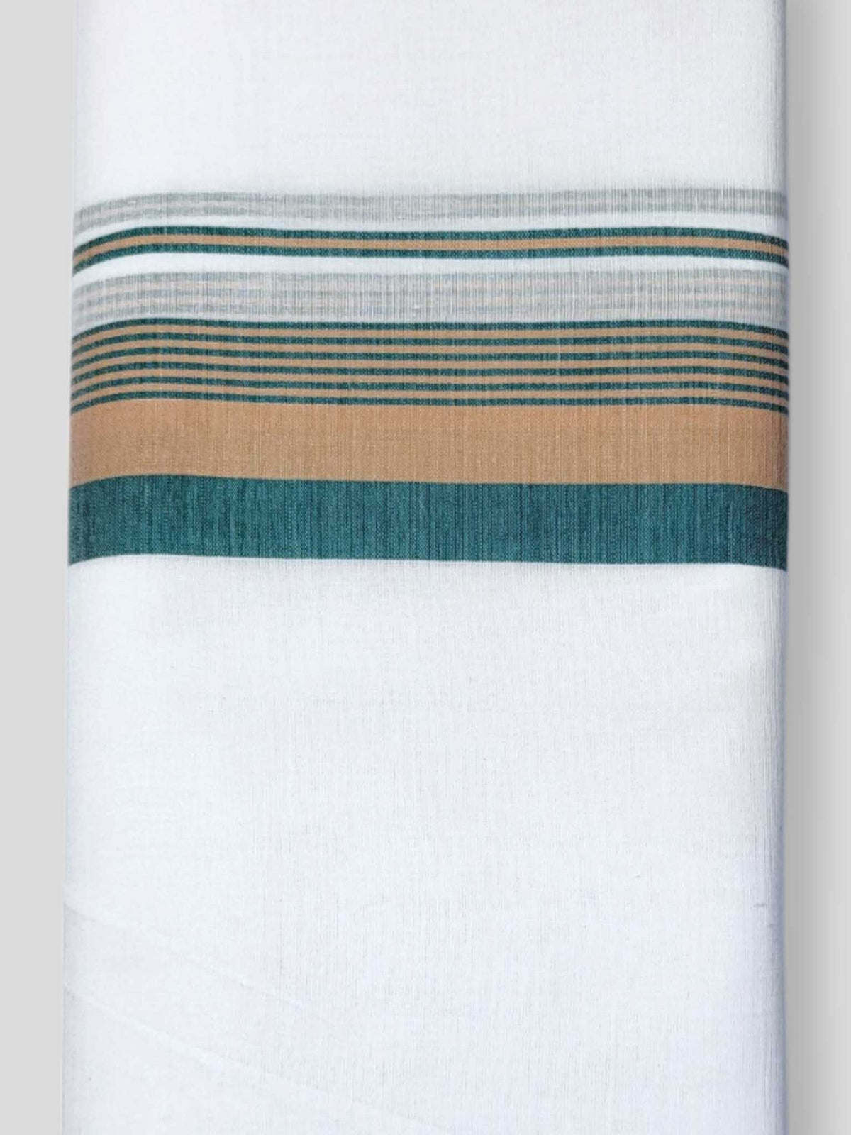 Pure White Cotton Men's Double Dhoti