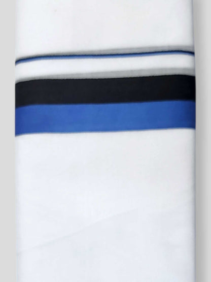 Pure White Cotton Men's Double Dhoti