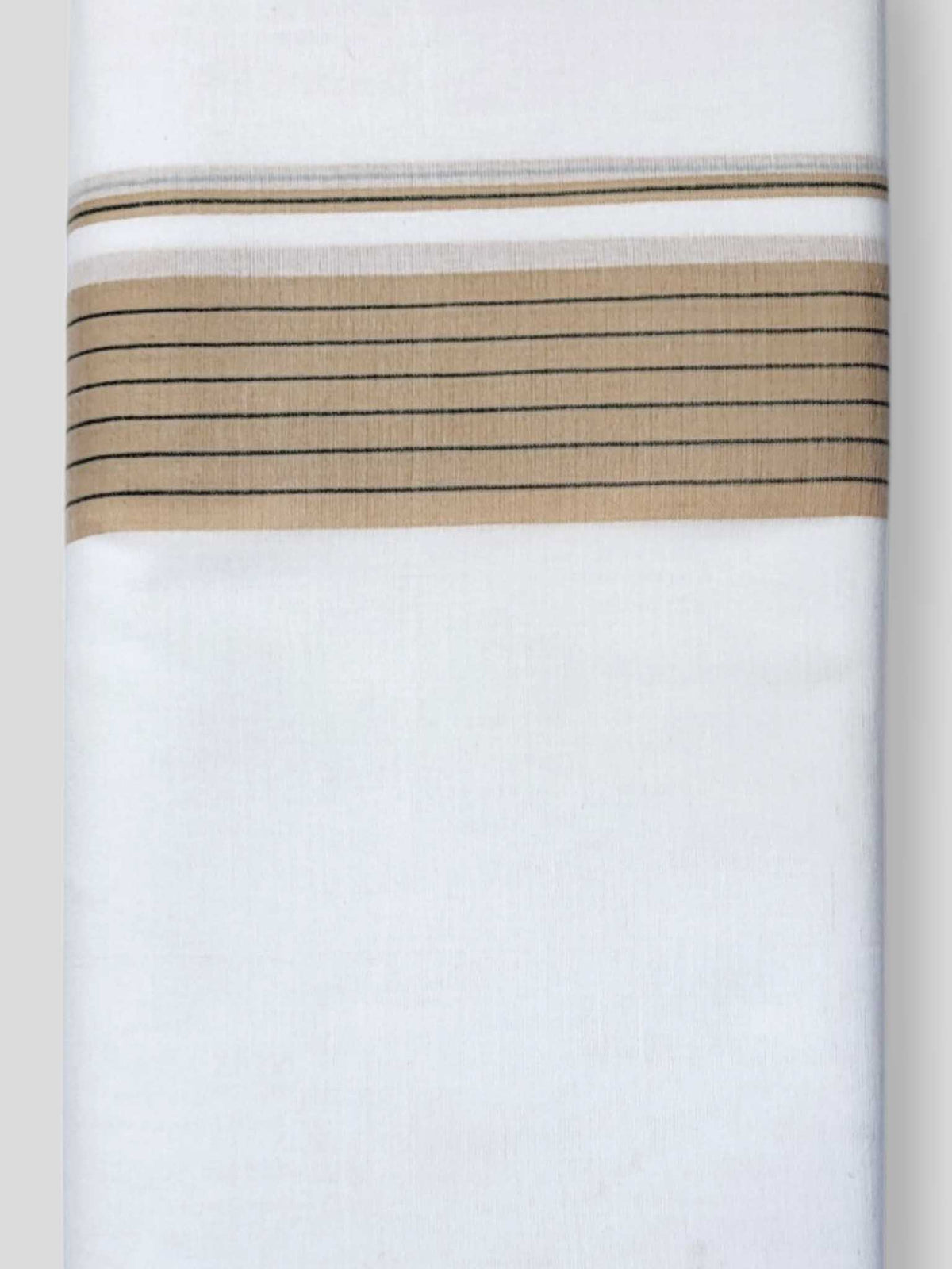 Pure White Cotton Men's Double Dhoti