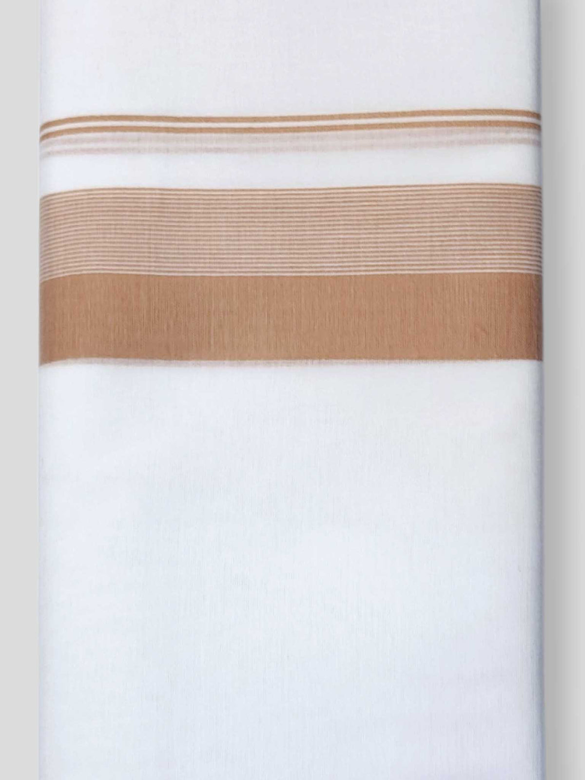 Pure White Cotton Men's Double Dhoti