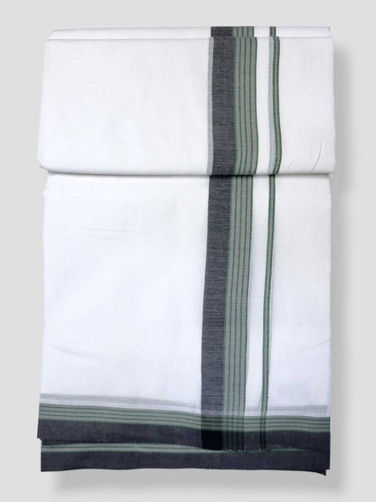 Pure White Cotton Men's Double Dhoti