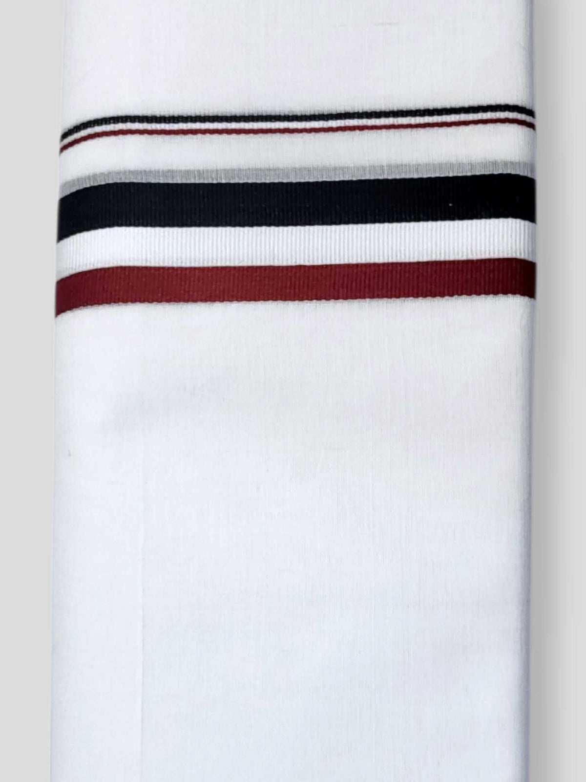 Pure White Cotton Men's Double Dhoti
