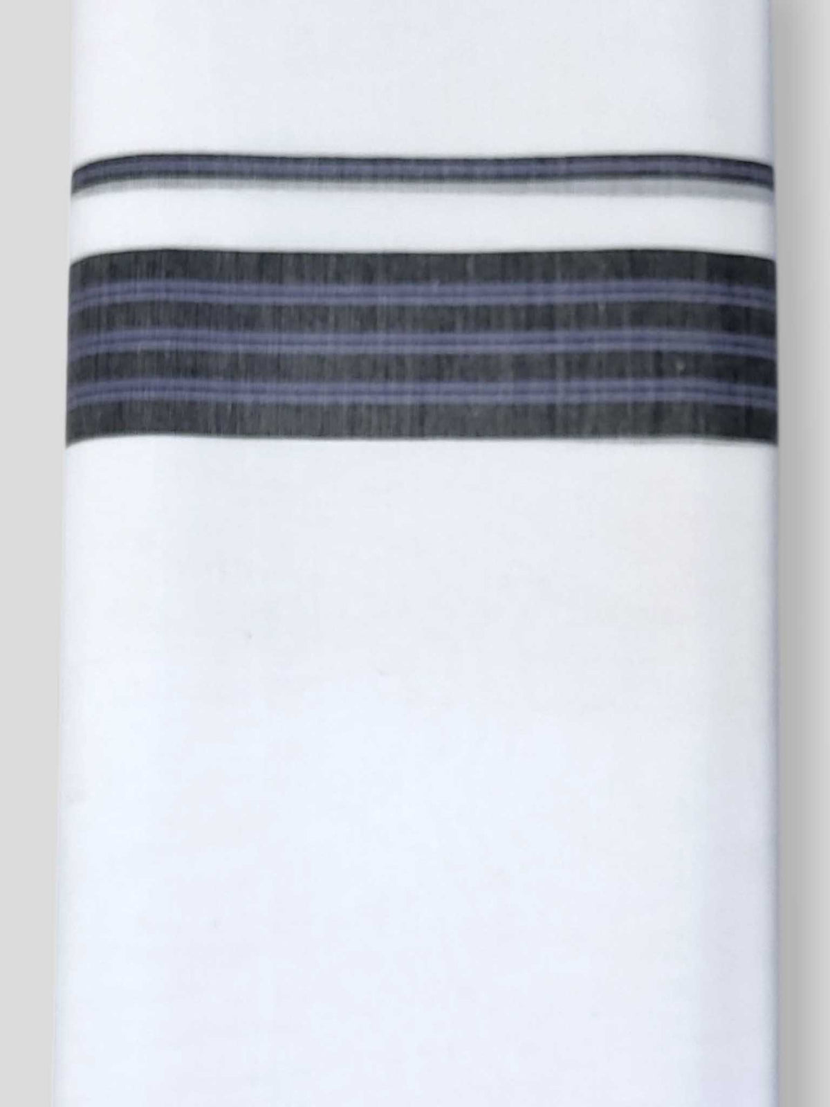 Pure White Cotton Men's Double Dhoti