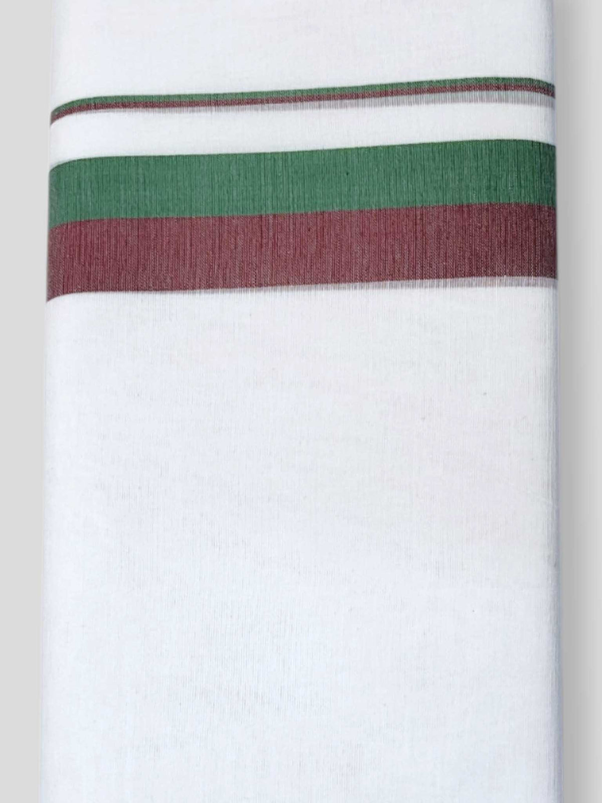Pure White Cotton Men's Double Dhoti