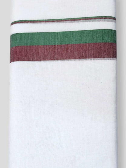 Pure White Cotton Men's Double Dhoti