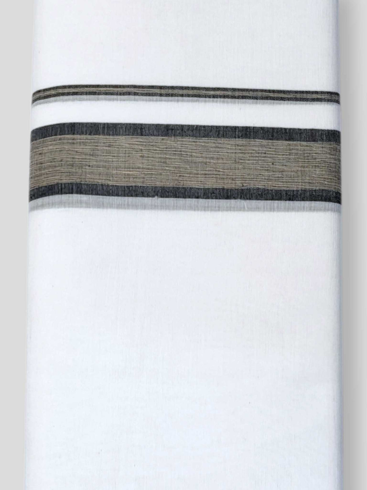 Pure White Cotton Men's Double Dhoti