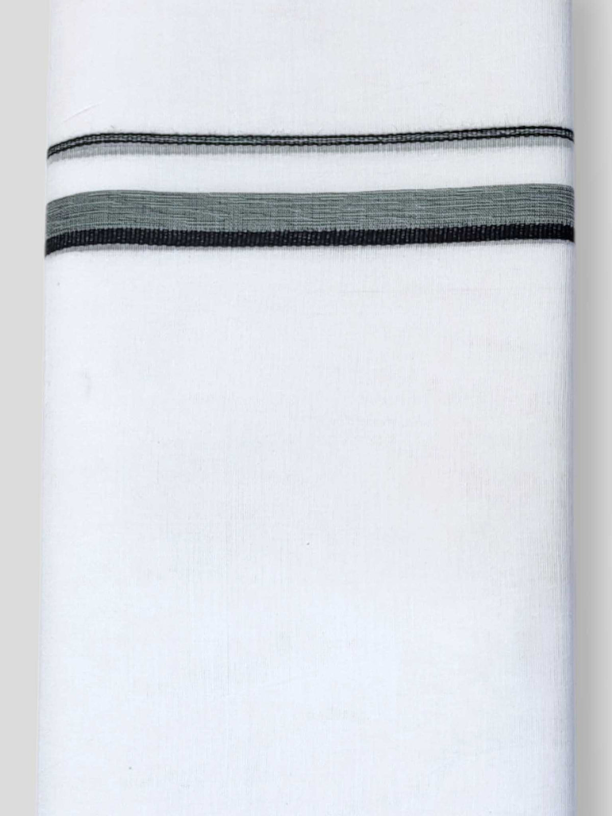 Pure White Cotton Men's Double Dhoti