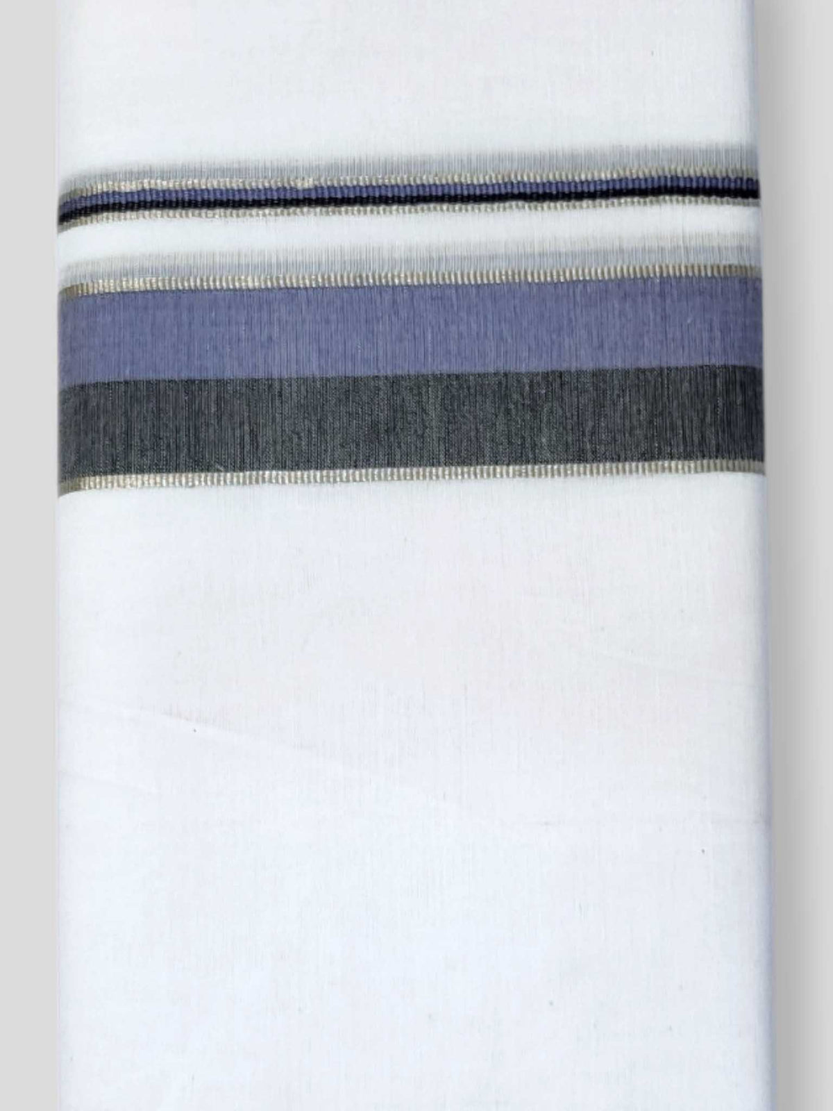 Pure White Cotton Men's Double Dhoti