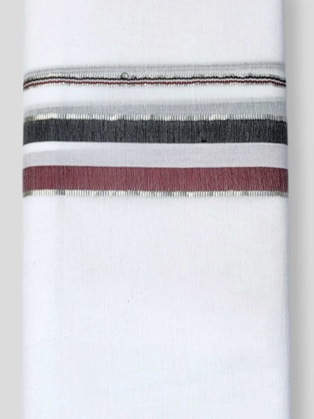 Pure White Cotton Men's Double Dhoti