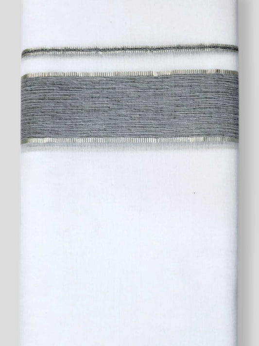 Pure White Cotton Men's Double Dhoti