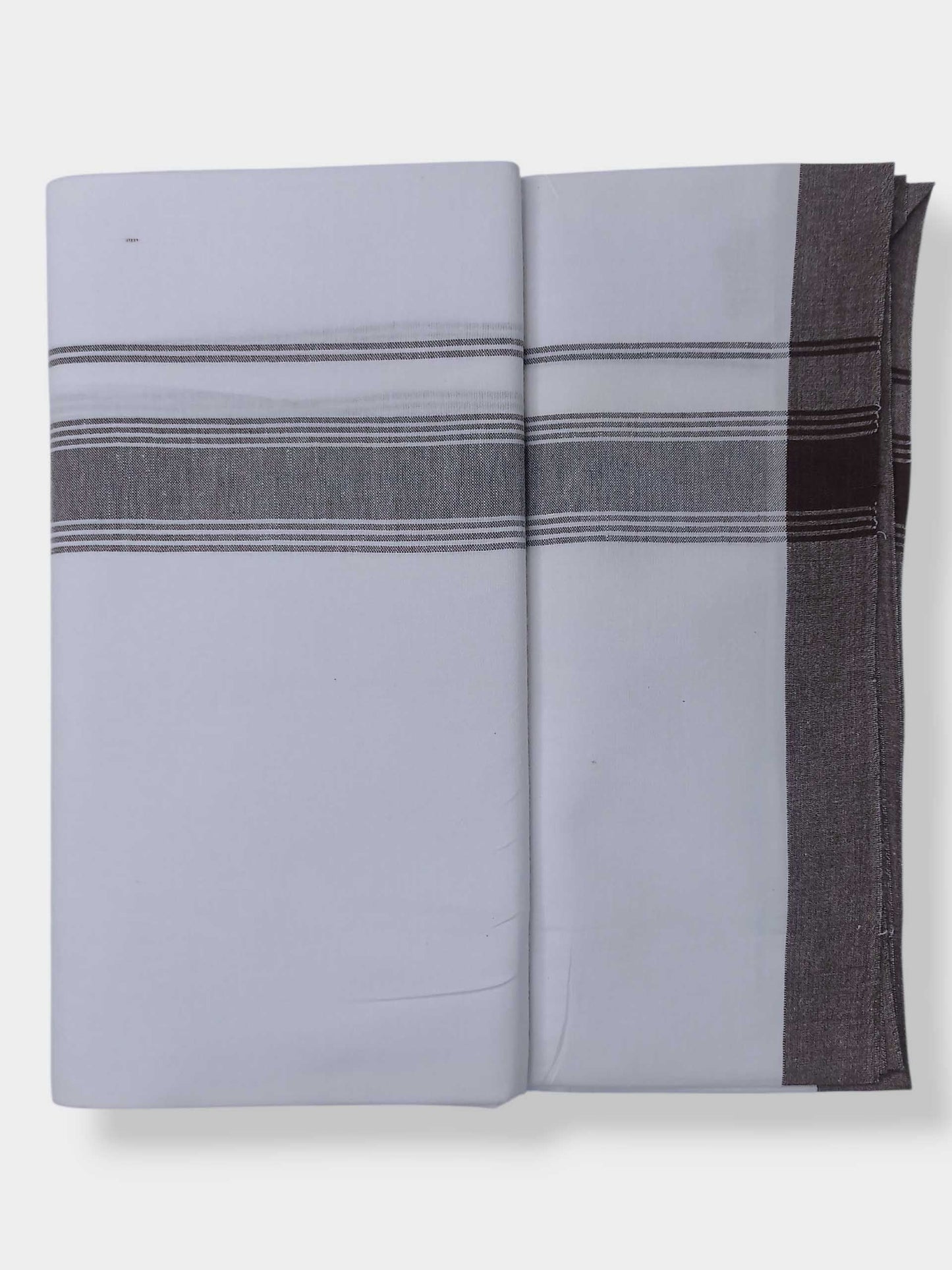 Single Kerala Pure White Mundu/Dhoti