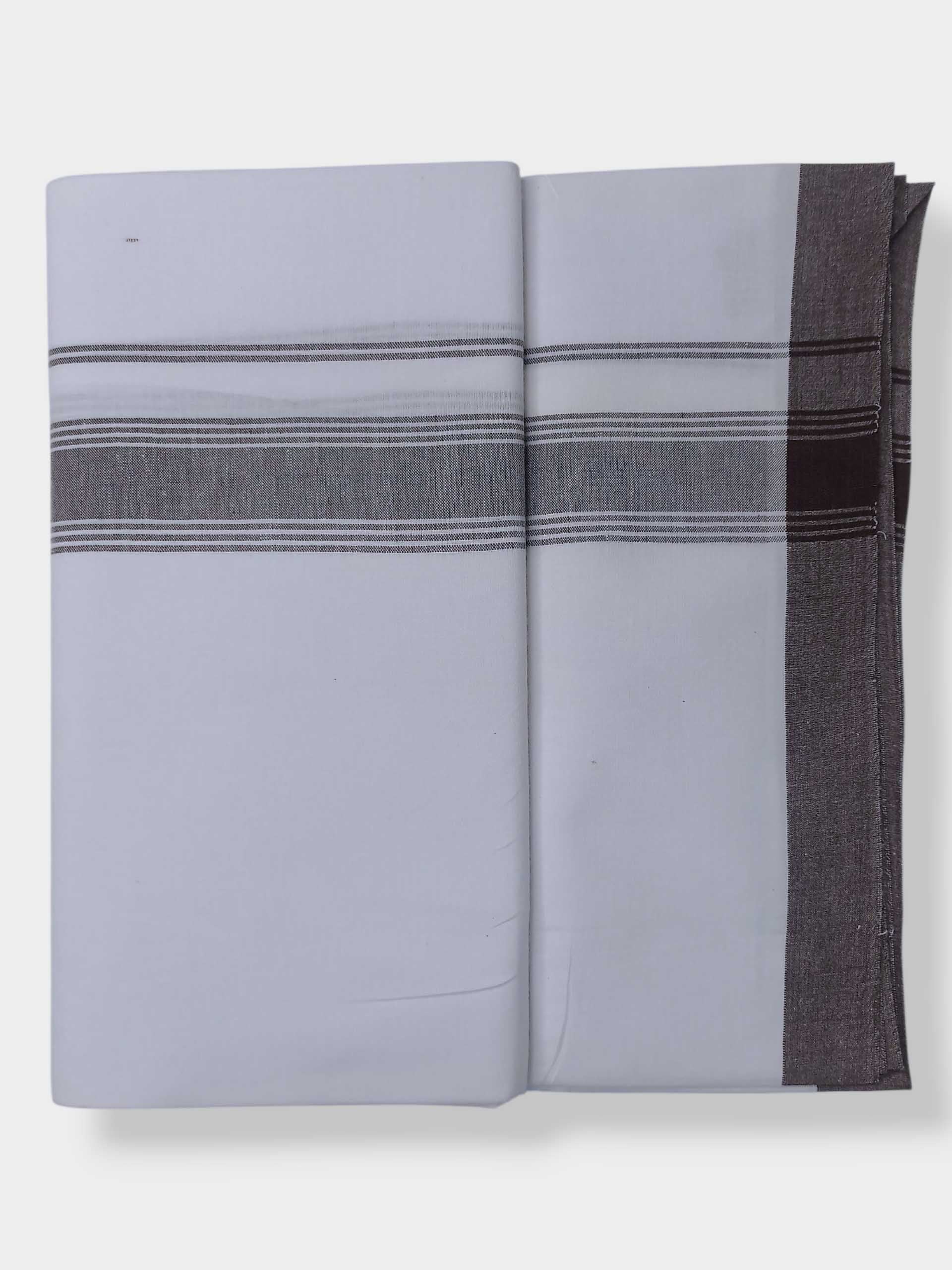 Single Kerala Pure White Mundu/Dhoti