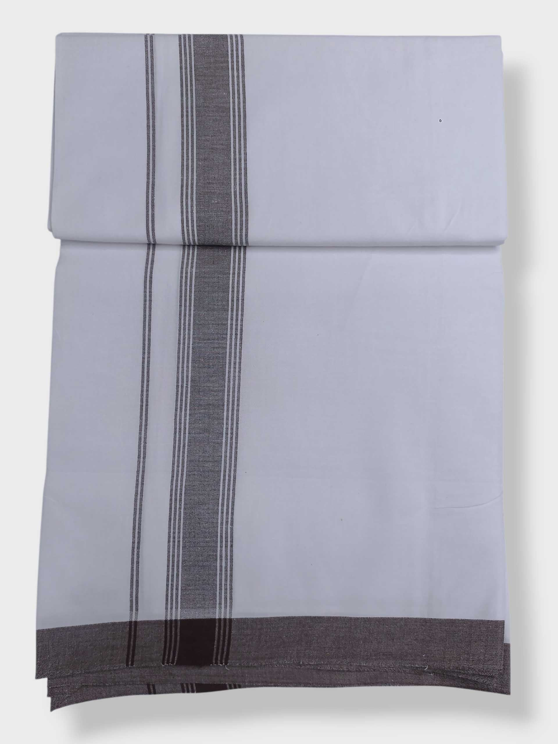 Single Kerala Pure White Mundu/Dhoti