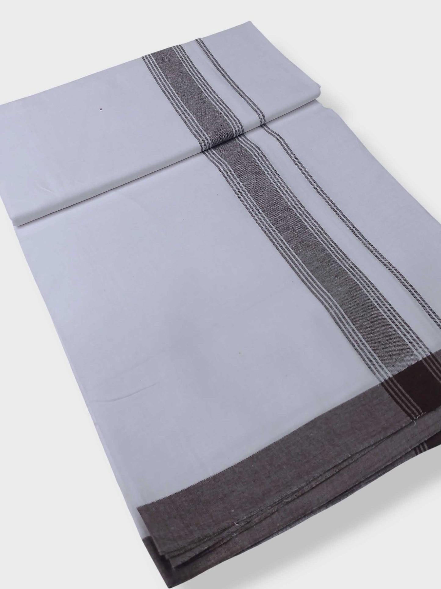 Single Kerala Pure White Mundu/Dhoti