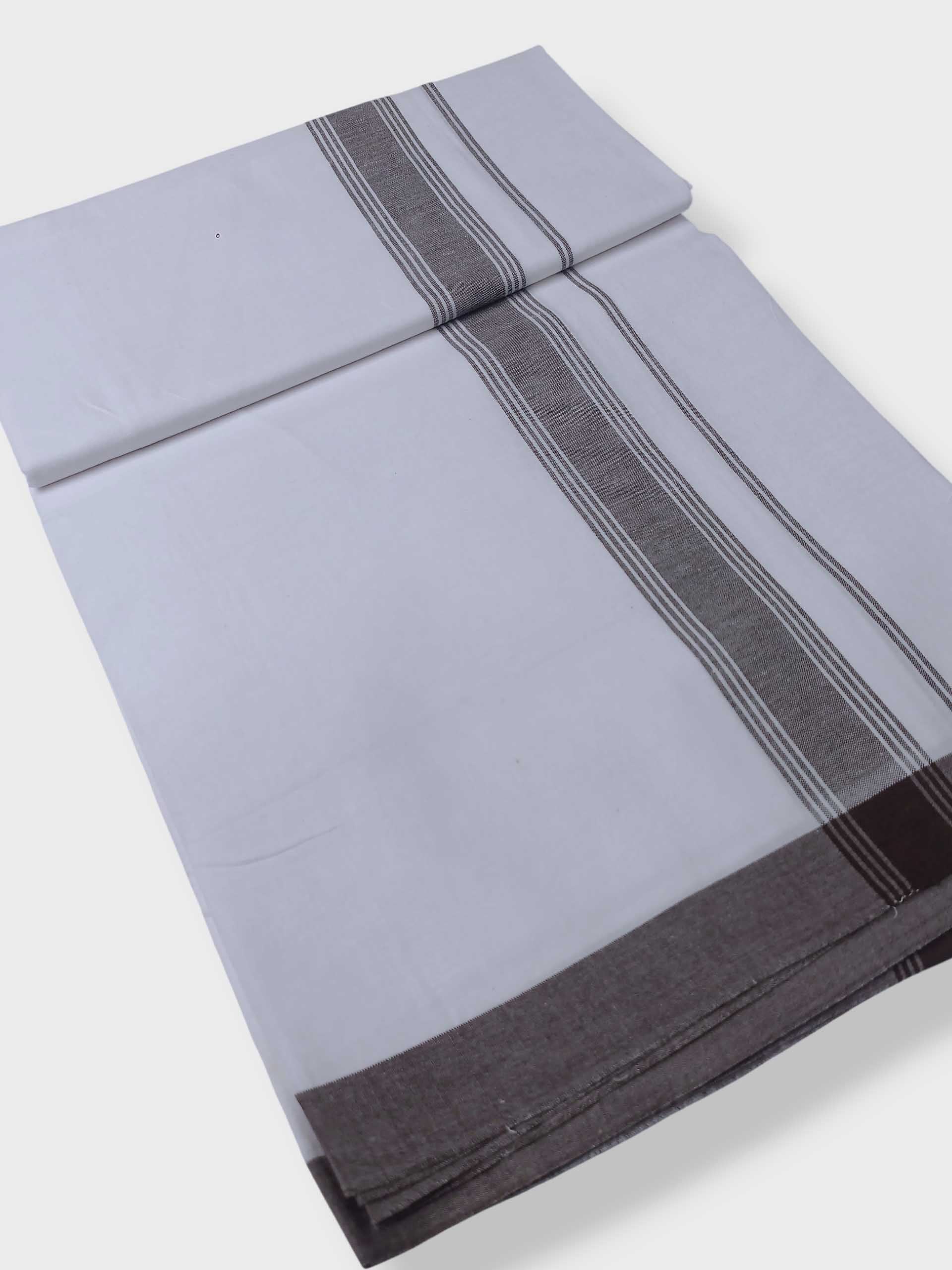 Single Kerala Pure White Mundu/Dhoti