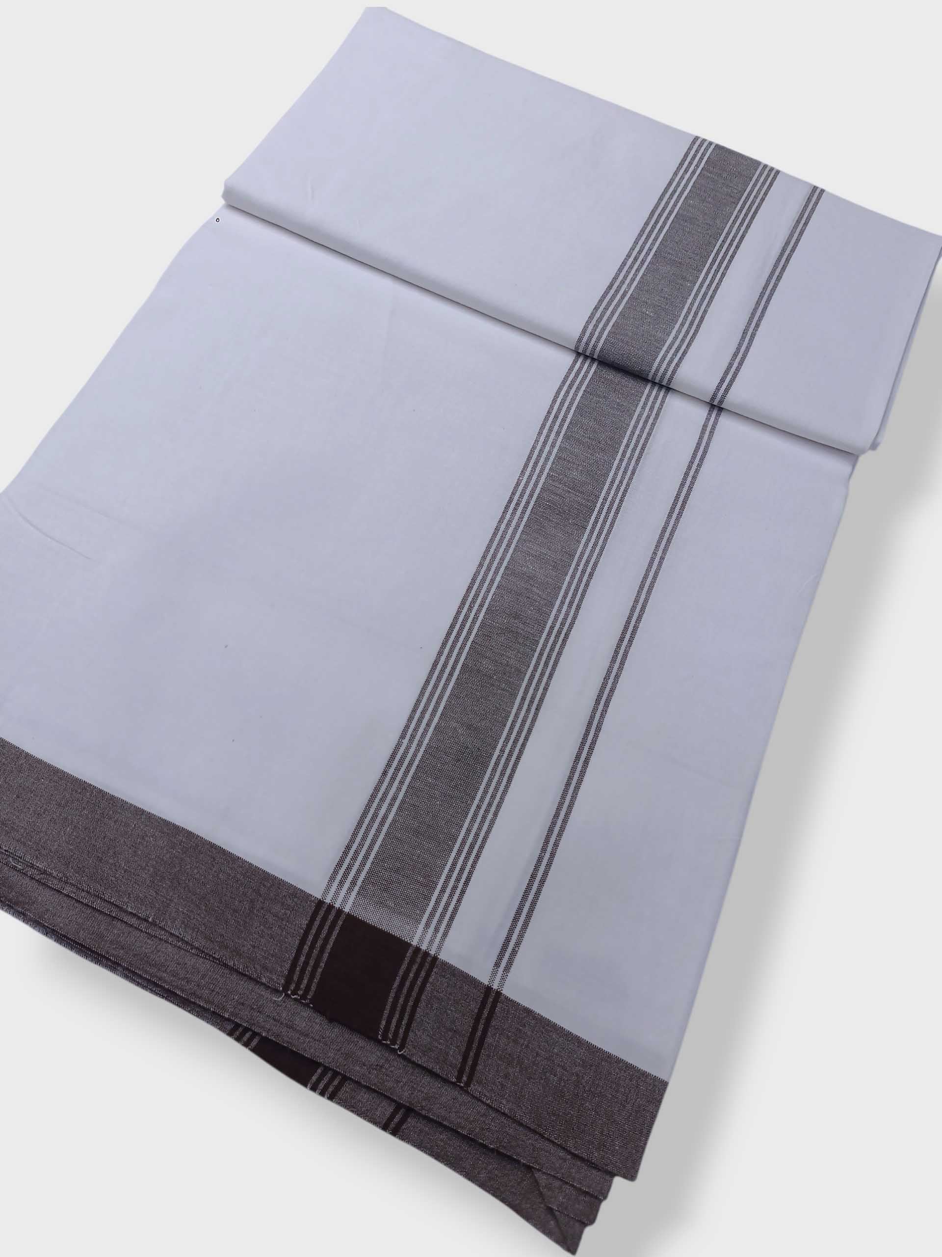 Single Kerala Pure White Mundu/Dhoti