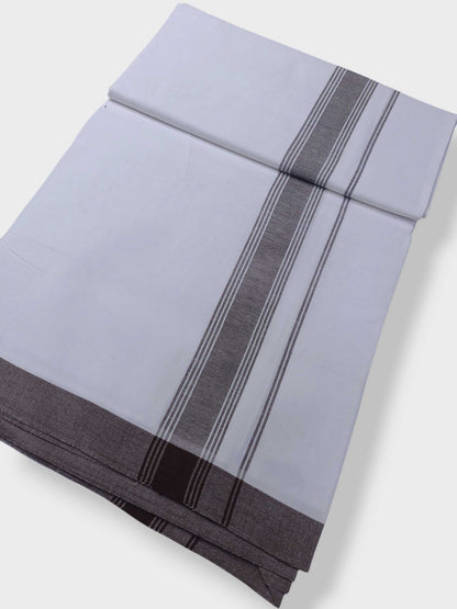 Single Kerala Pure White Mundu/Dhoti