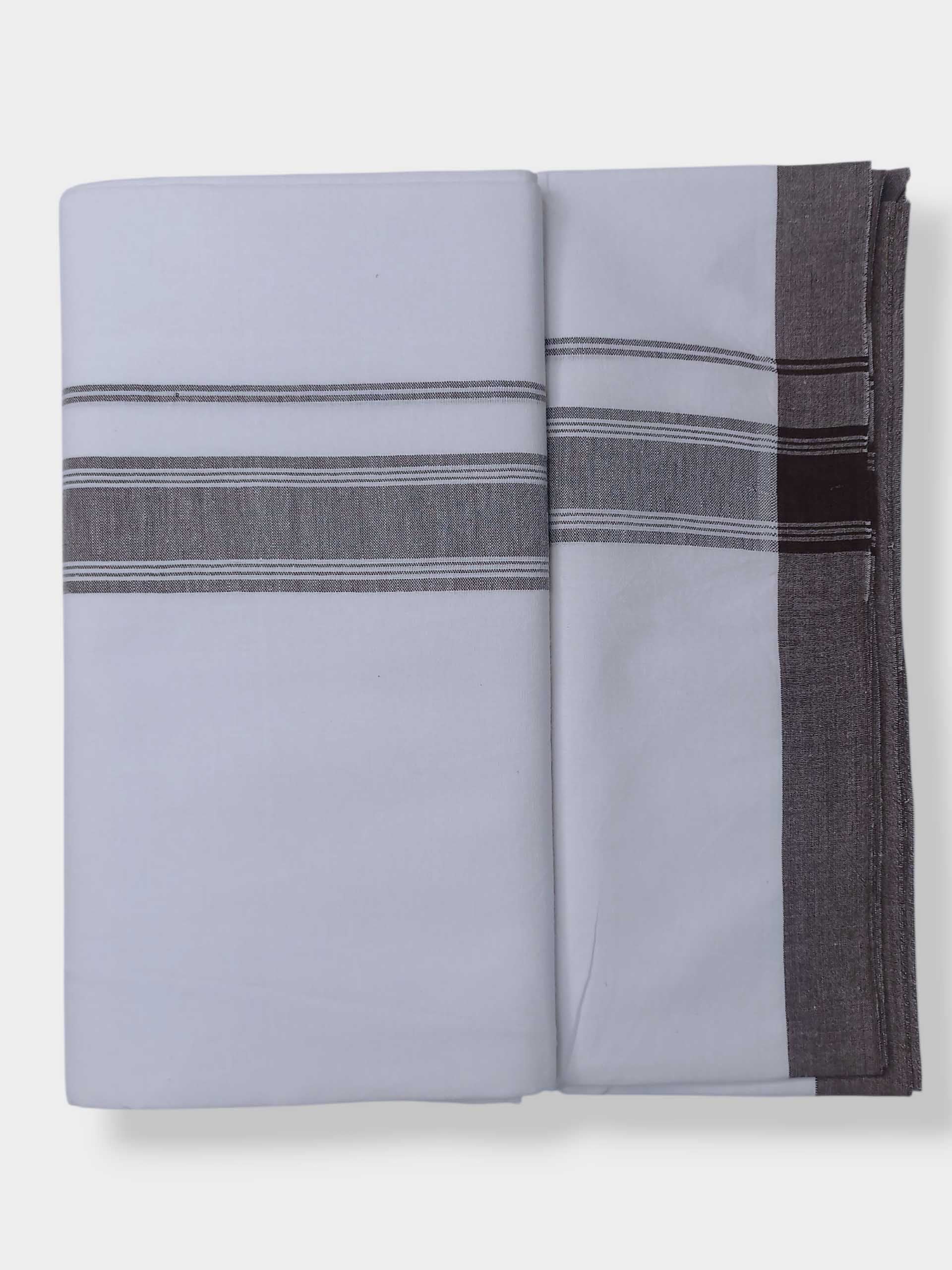 Single Kerala Pure White Mundu/Dhoti