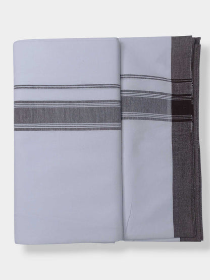 Single Kerala Pure White Mundu/Dhoti
