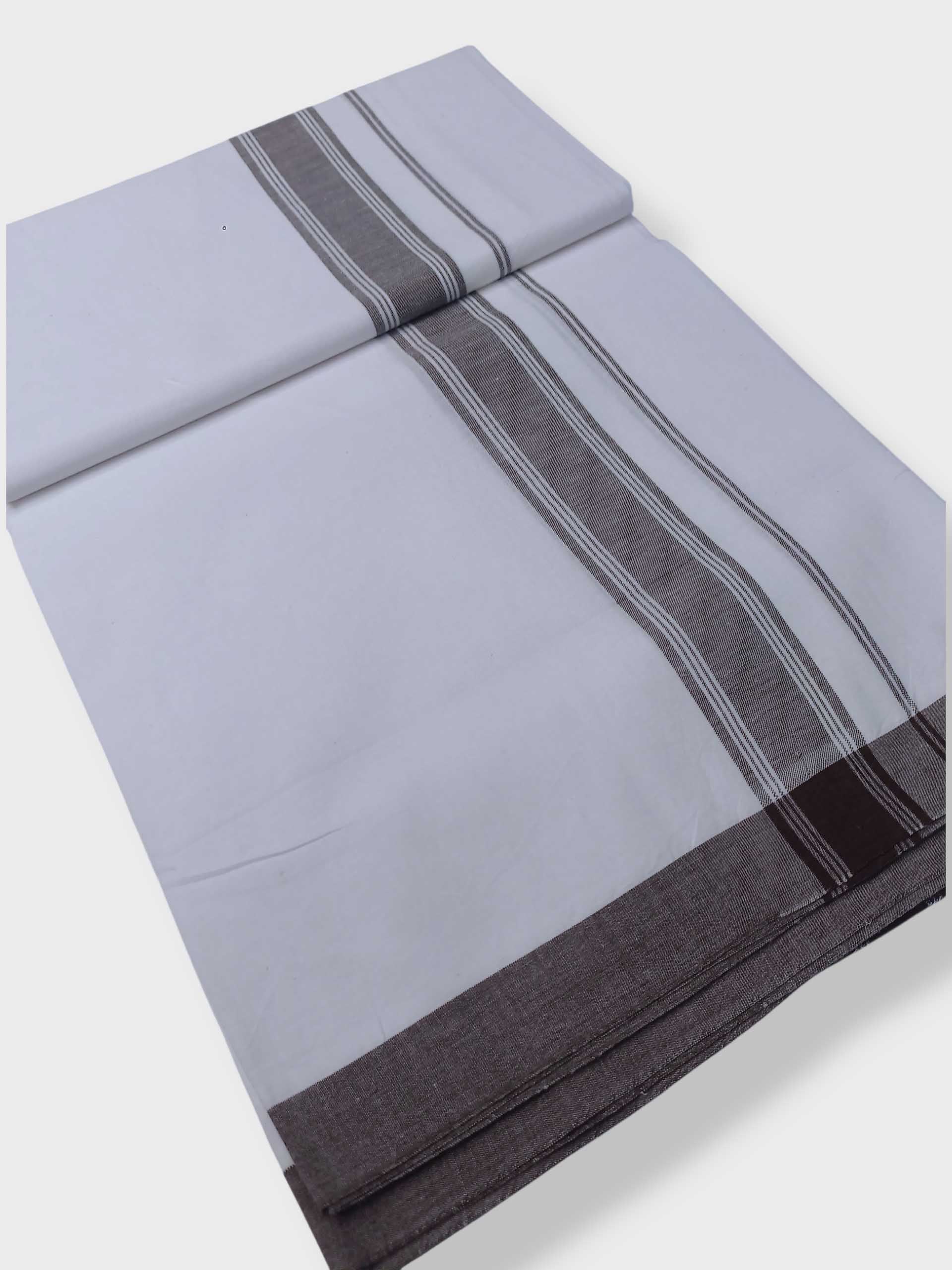 Single Kerala Pure White Mundu/Dhoti
