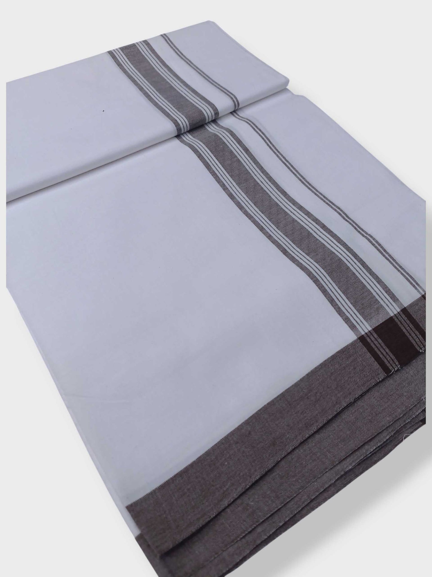 Single Kerala Pure White Mundu/Dhoti