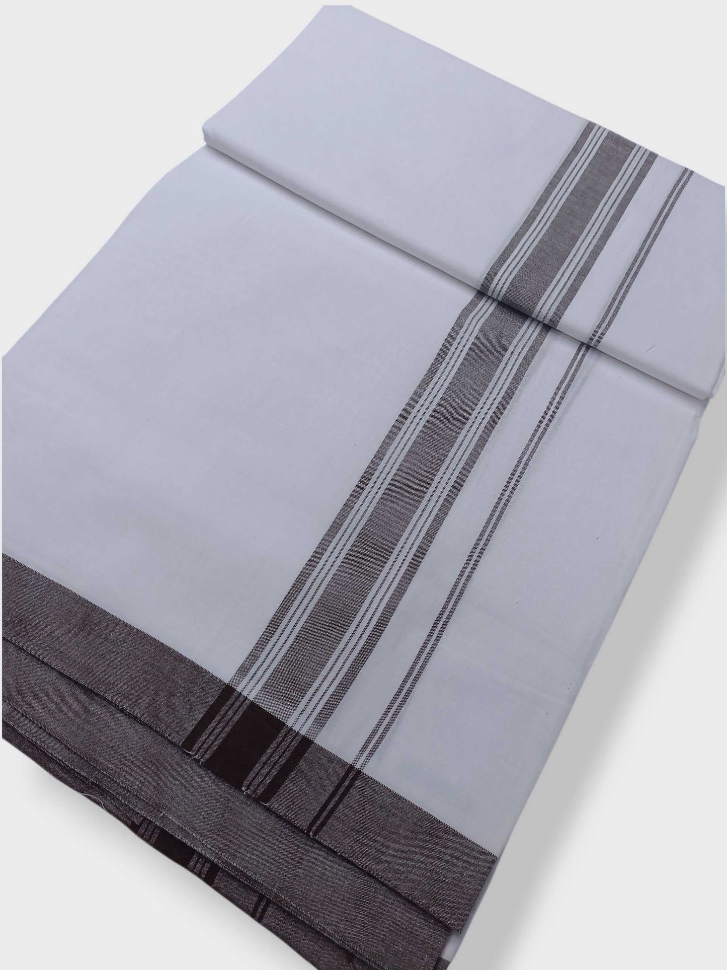 Single Kerala Pure White Mundu/Dhoti