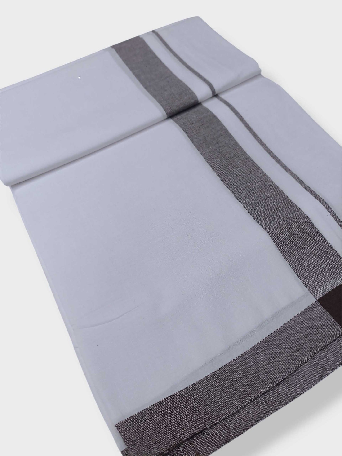 Single Kerala Pure White Mundu/Dhoti