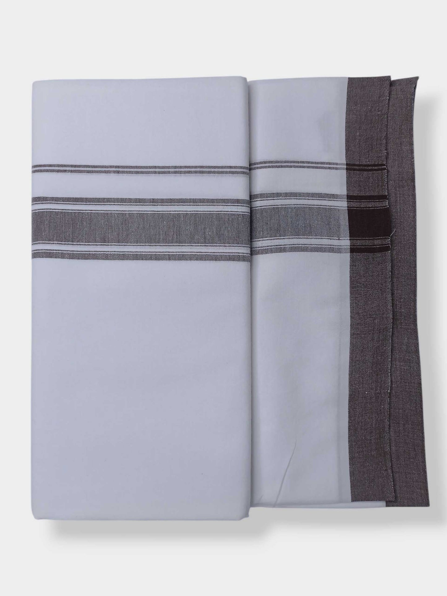 Single Kerala Pure White Mundu/Dhoti