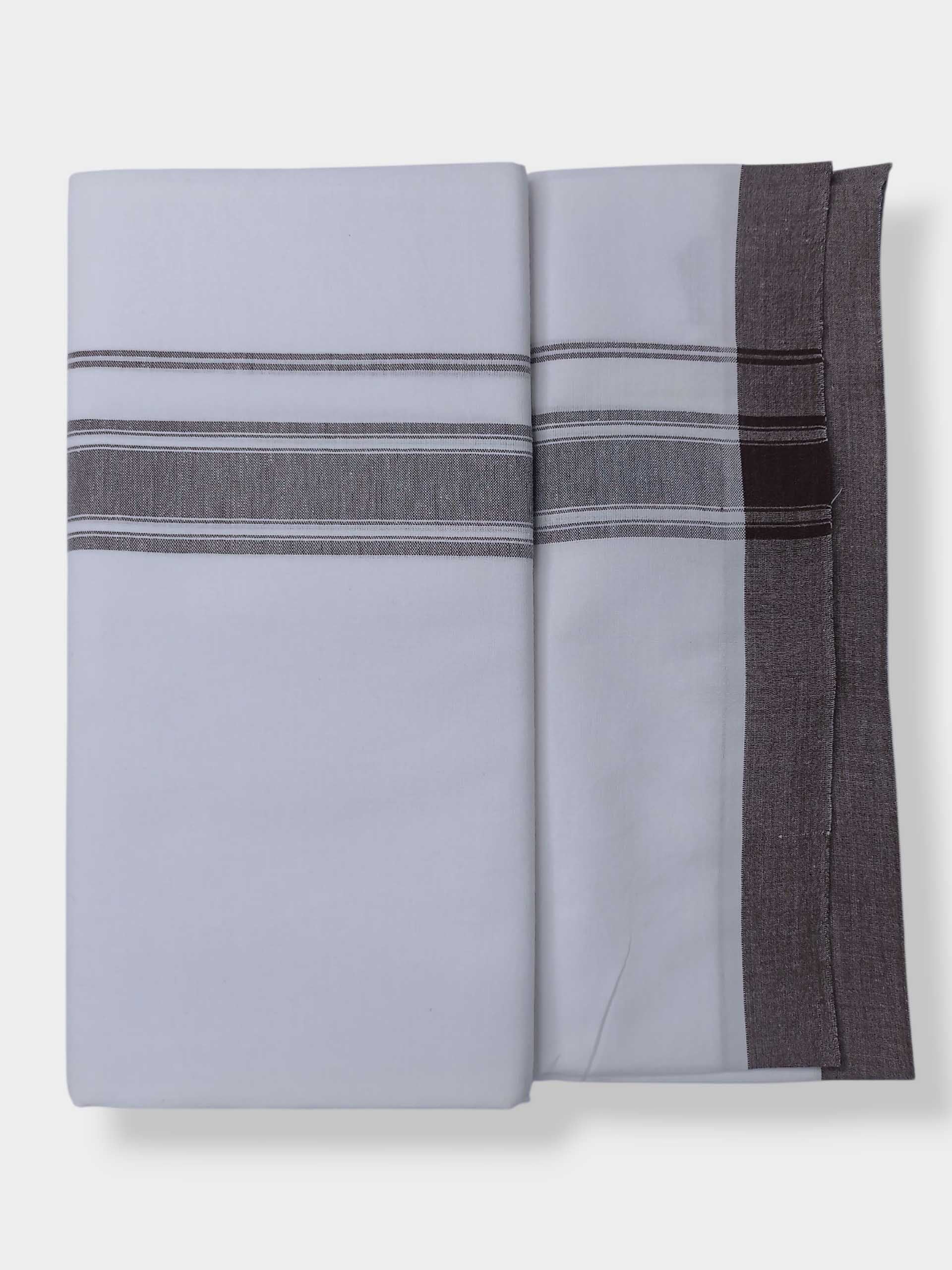 Single Kerala Pure White Mundu/Dhoti