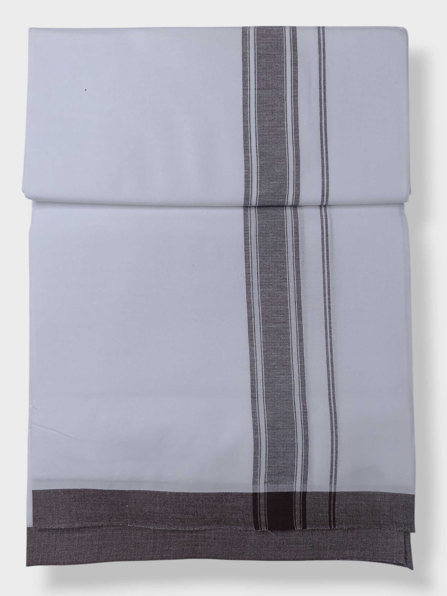 Single Kerala Pure White Mundu/Dhoti