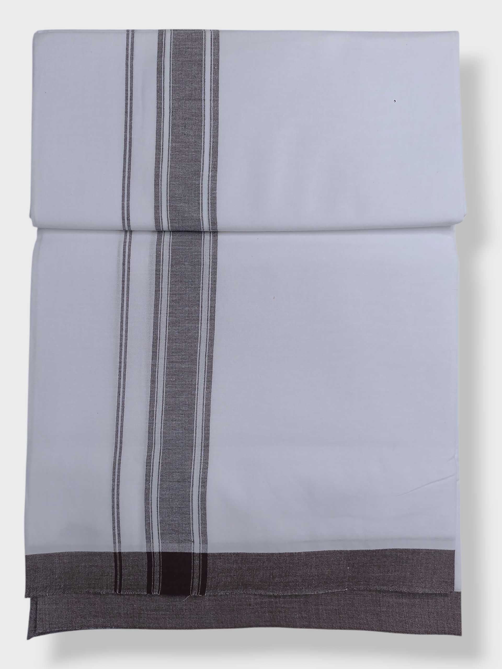 Single Kerala Pure White Mundu/Dhoti