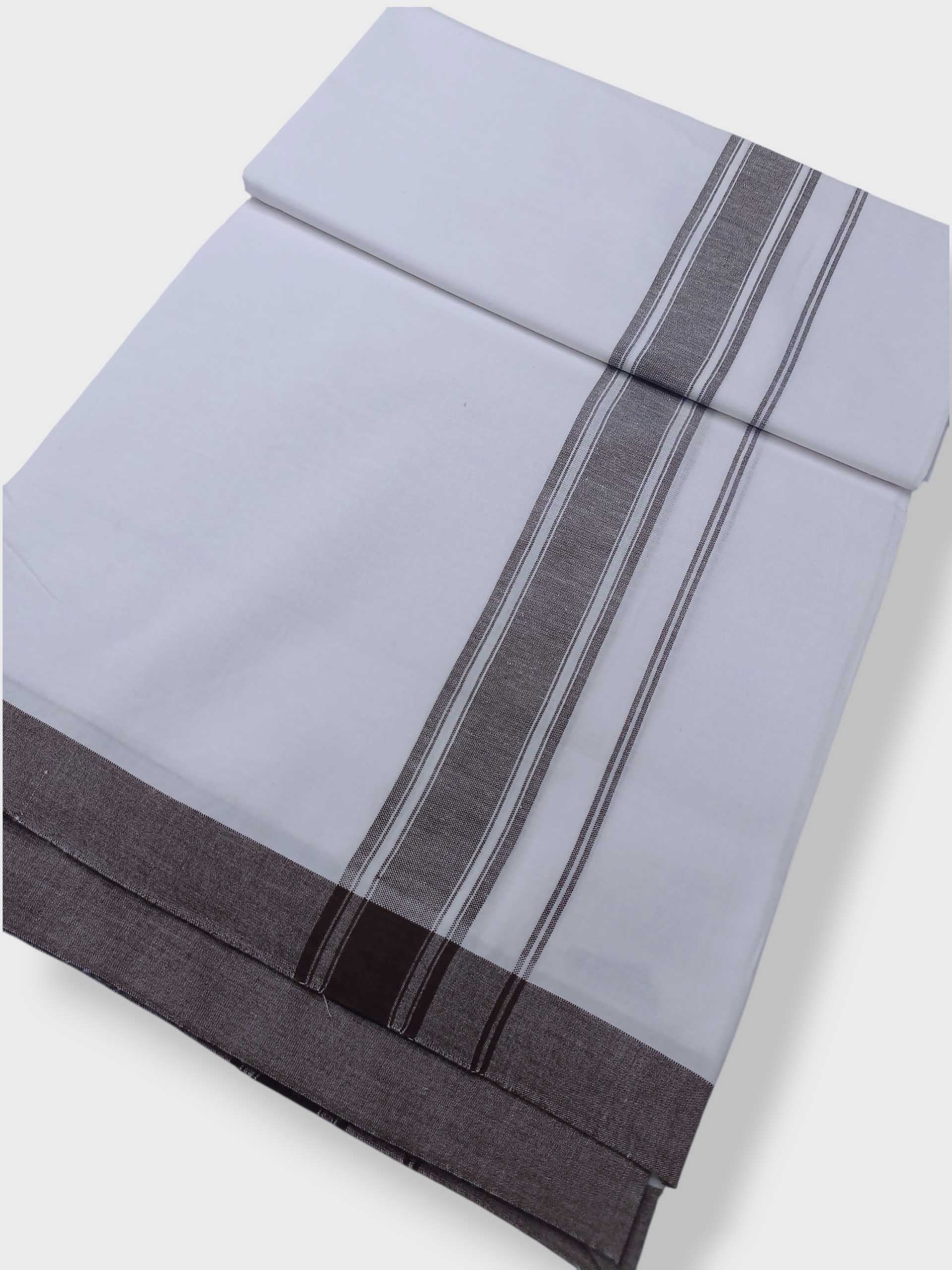 Single Kerala Pure White Mundu/Dhoti