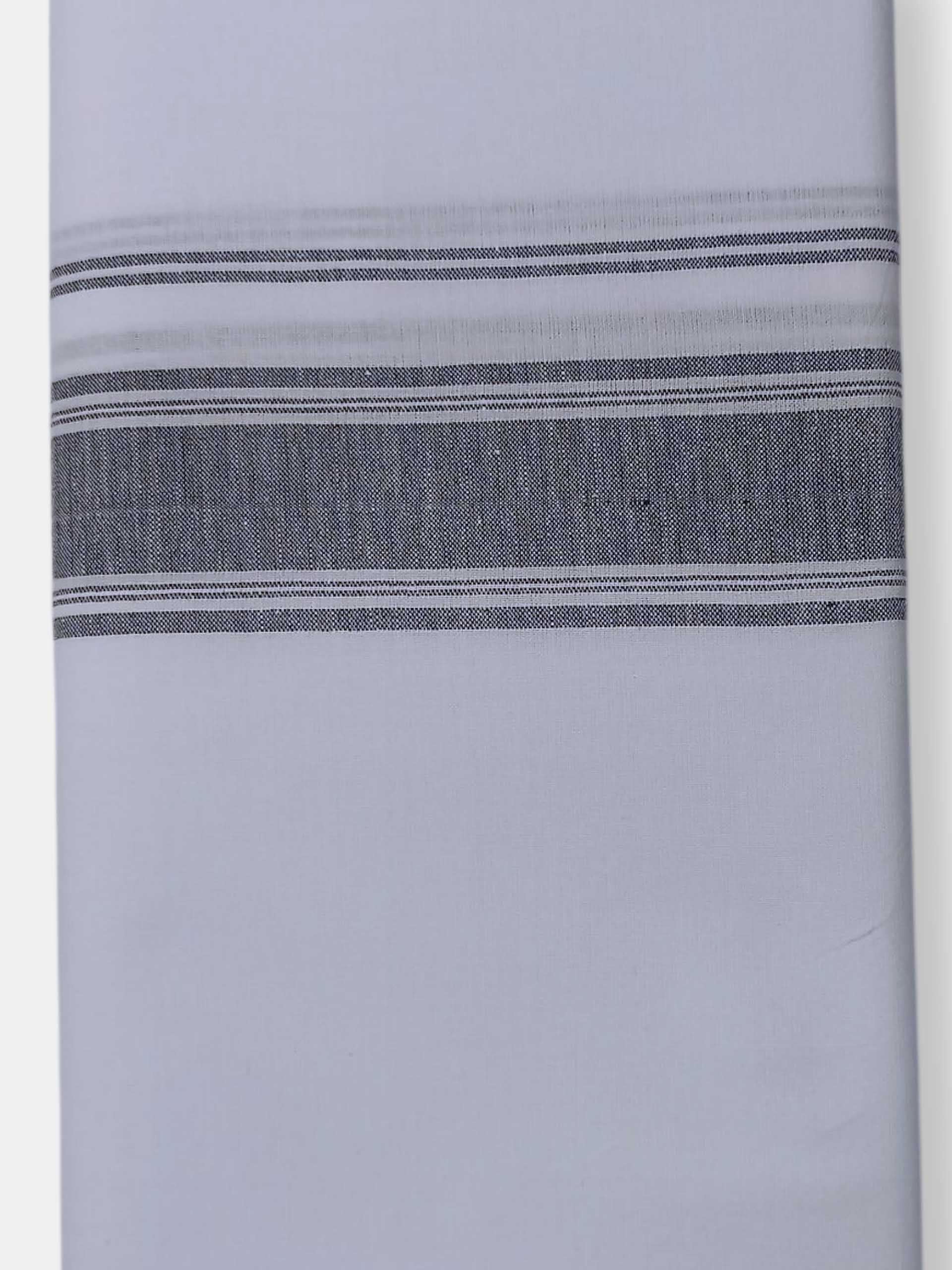 Single Kerala Pure White Mundu/Dhoti