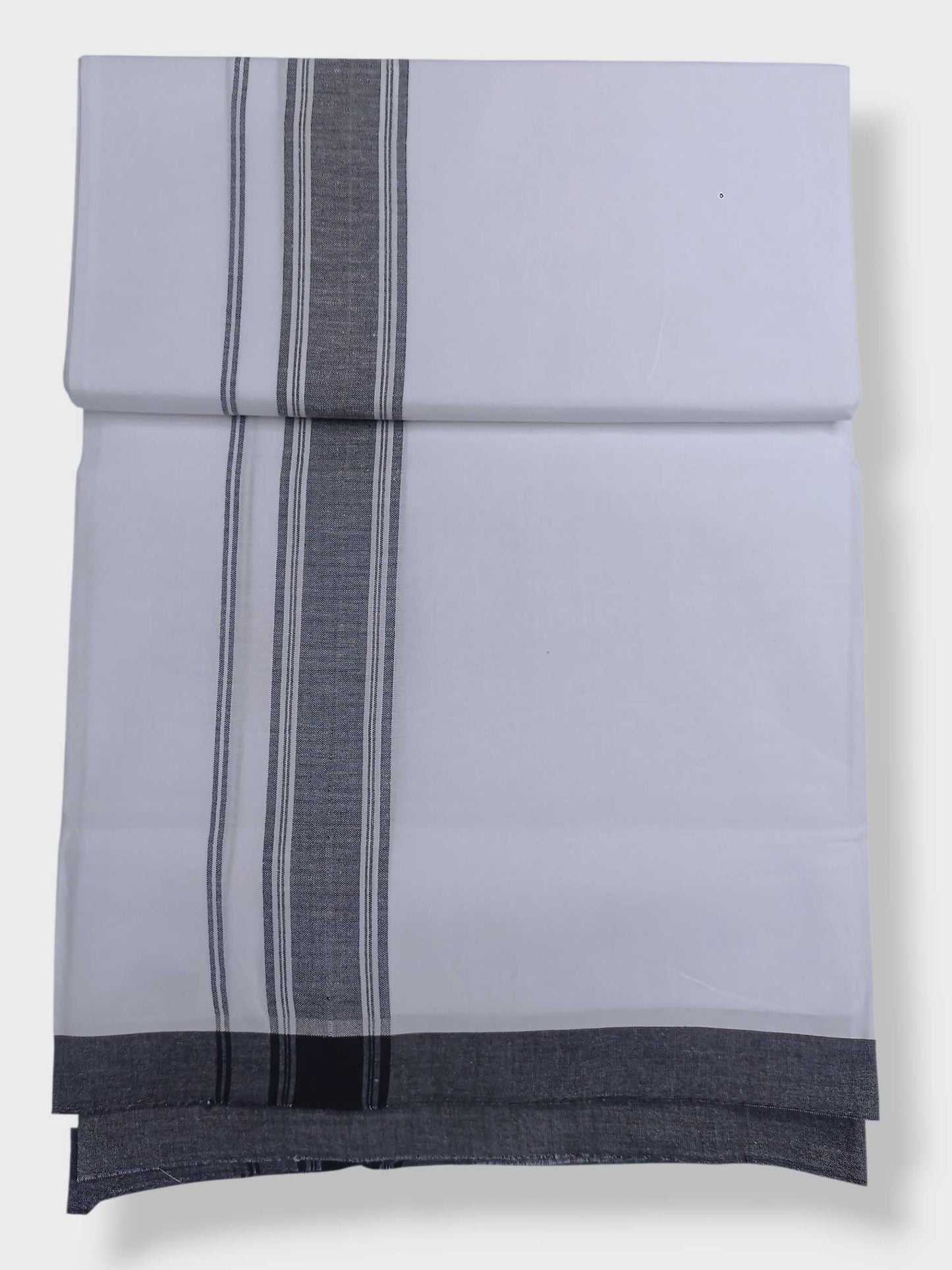 Single Kerala Pure White Mundu/Dhoti