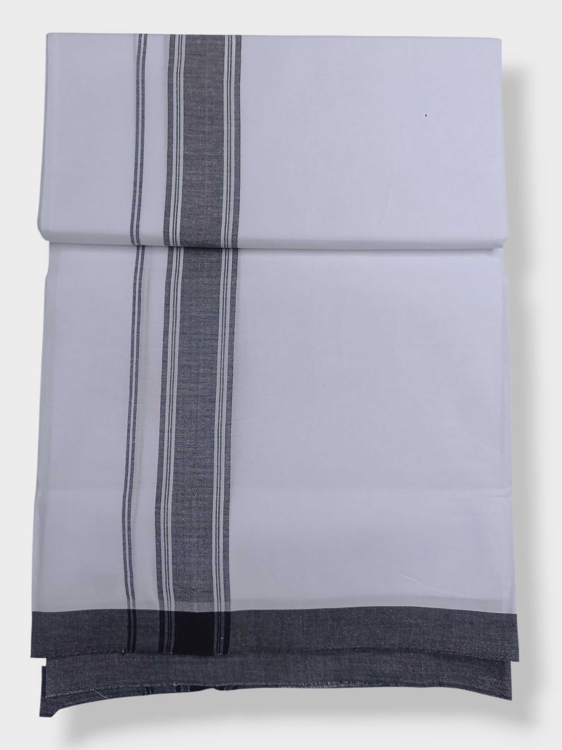 Single Kerala Pure White Mundu/Dhoti