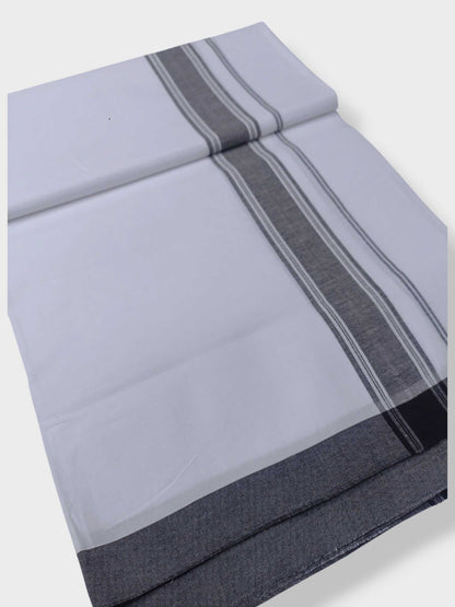 Single Kerala Pure White Mundu/Dhoti